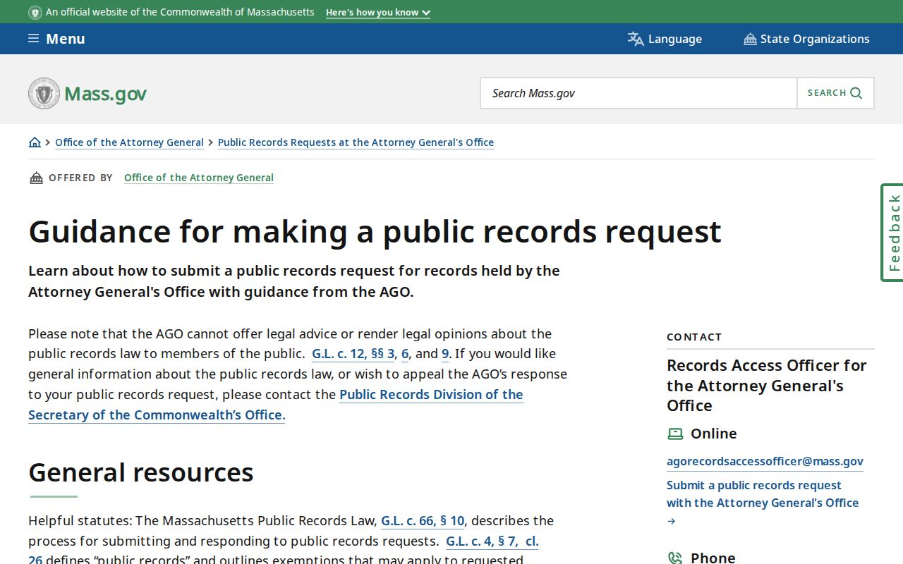 North Attleborough residents directory Massachusetts public records request guidance