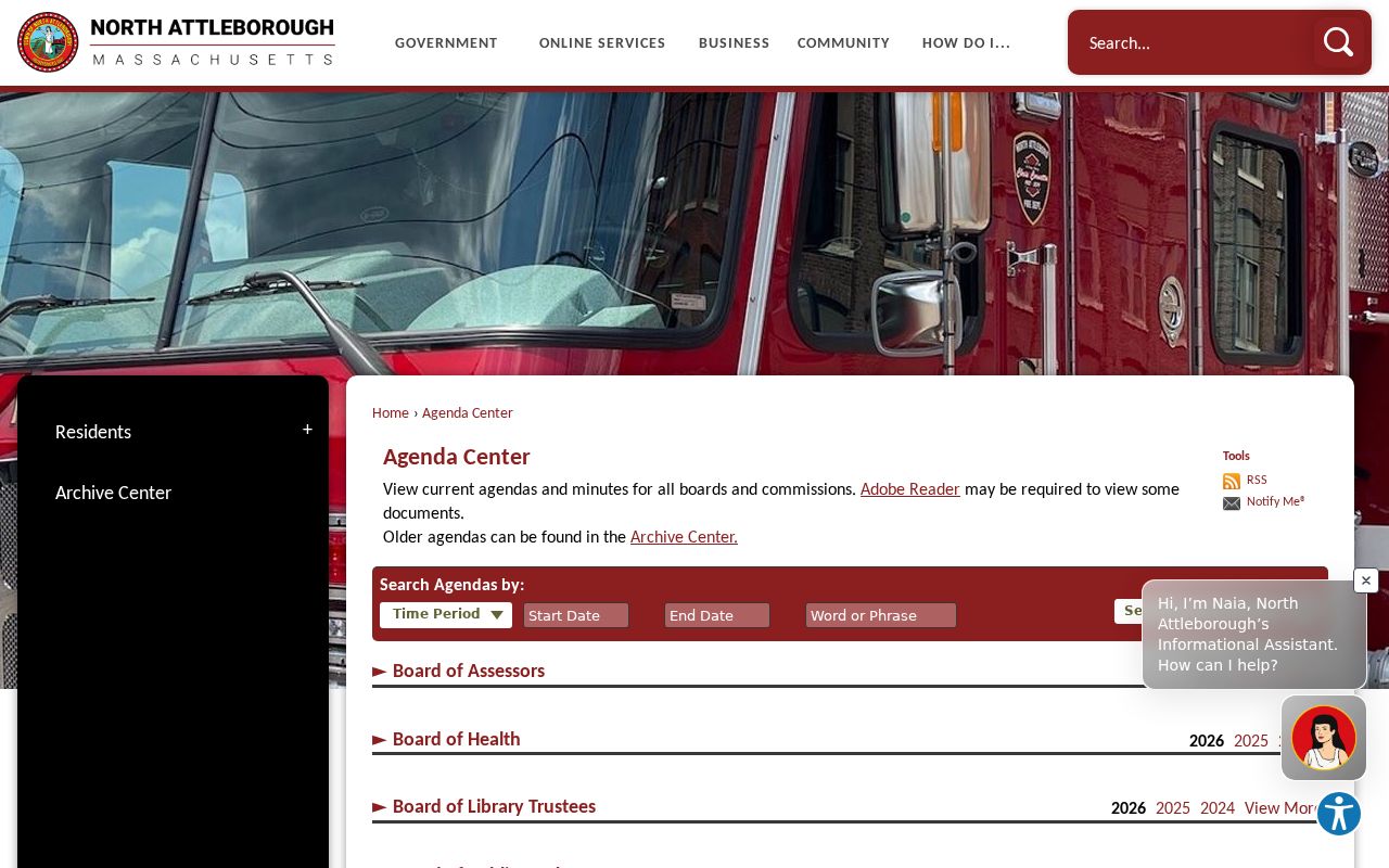 North Attleborough residents directory Agenda Center public records search