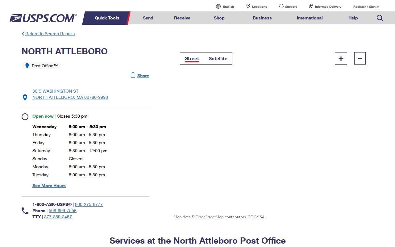 North Attleborough ZIP code directory North Attleboro USPS location